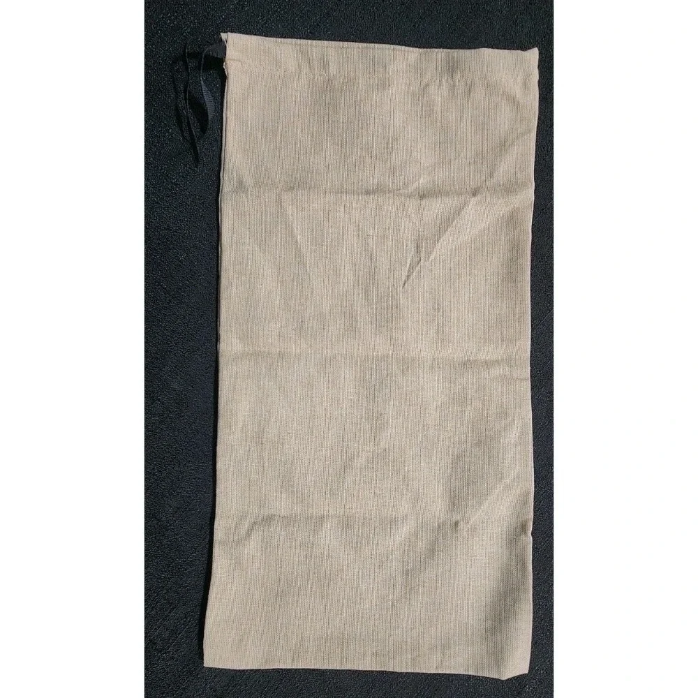 Authentic Gucci Dust Bag Cover Drawstring 8X17.5in Tan Cotton‎ Designer